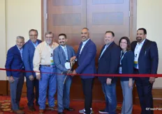 Members of the Board of Directors for the Texas International Produce Association attend the official opening of the Viva Fresh 2019 tradeshow. Dante Galeazzi and Jimmy Garza cut the ribbon.